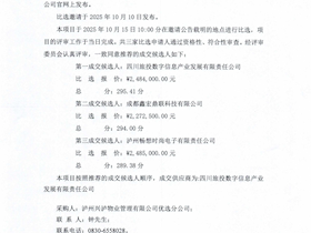 數據要素交易流通平臺軟件開發采購項目成交結果公示